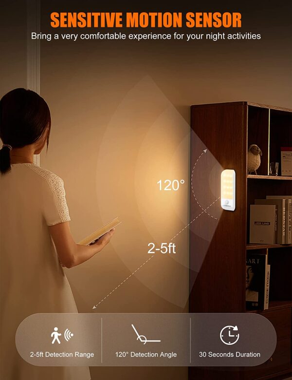 EL-1012 / Mini-Lámpara Portátil RECARGABLE con 12 Leds y SENSOR DE MOVIMIENTO para ENCENDIDO INTELIGENTE - Image 3